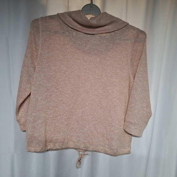 Hearts of Palm Sparkley Cowl Neck Sweater - Picture 6 of 8